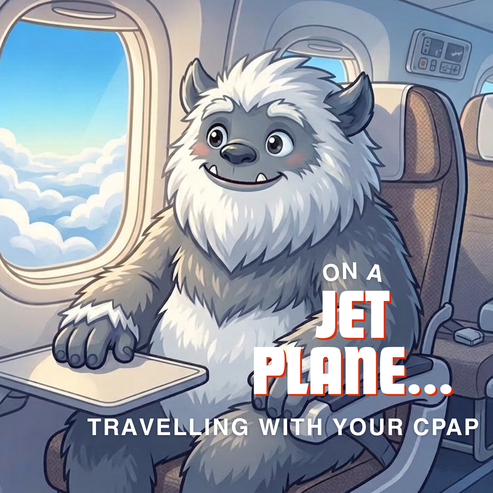 Yeti on Vacation:  Flying with CPAP