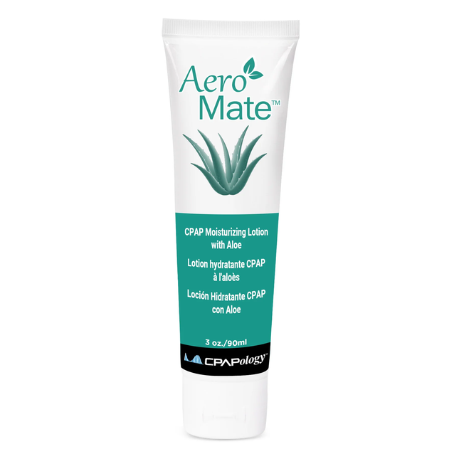 AeroMate CPAP Moisturizing Lotion with Aloe 3 oz. 90ml Non-Scented, Non-Petroleum Based Cream and CPAP Mask Sealer ( CY-K8802 )